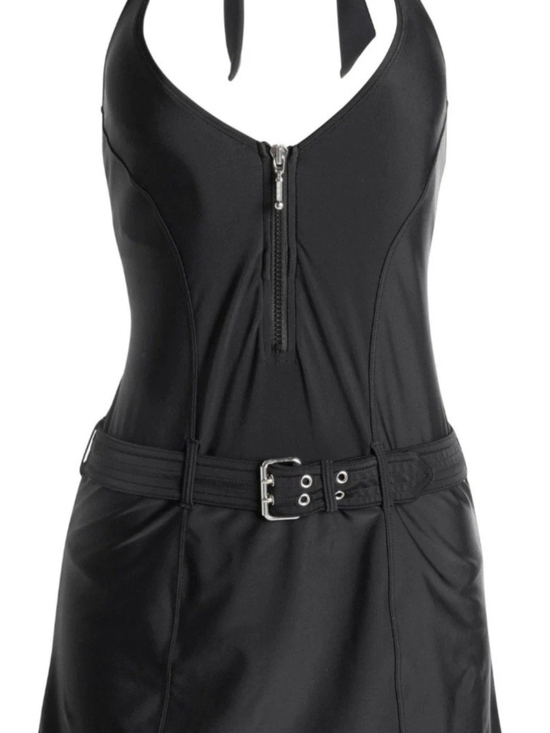 VENUS Other - Zip Front Slimming Swim Dress Venus Black Beauty Sz 10